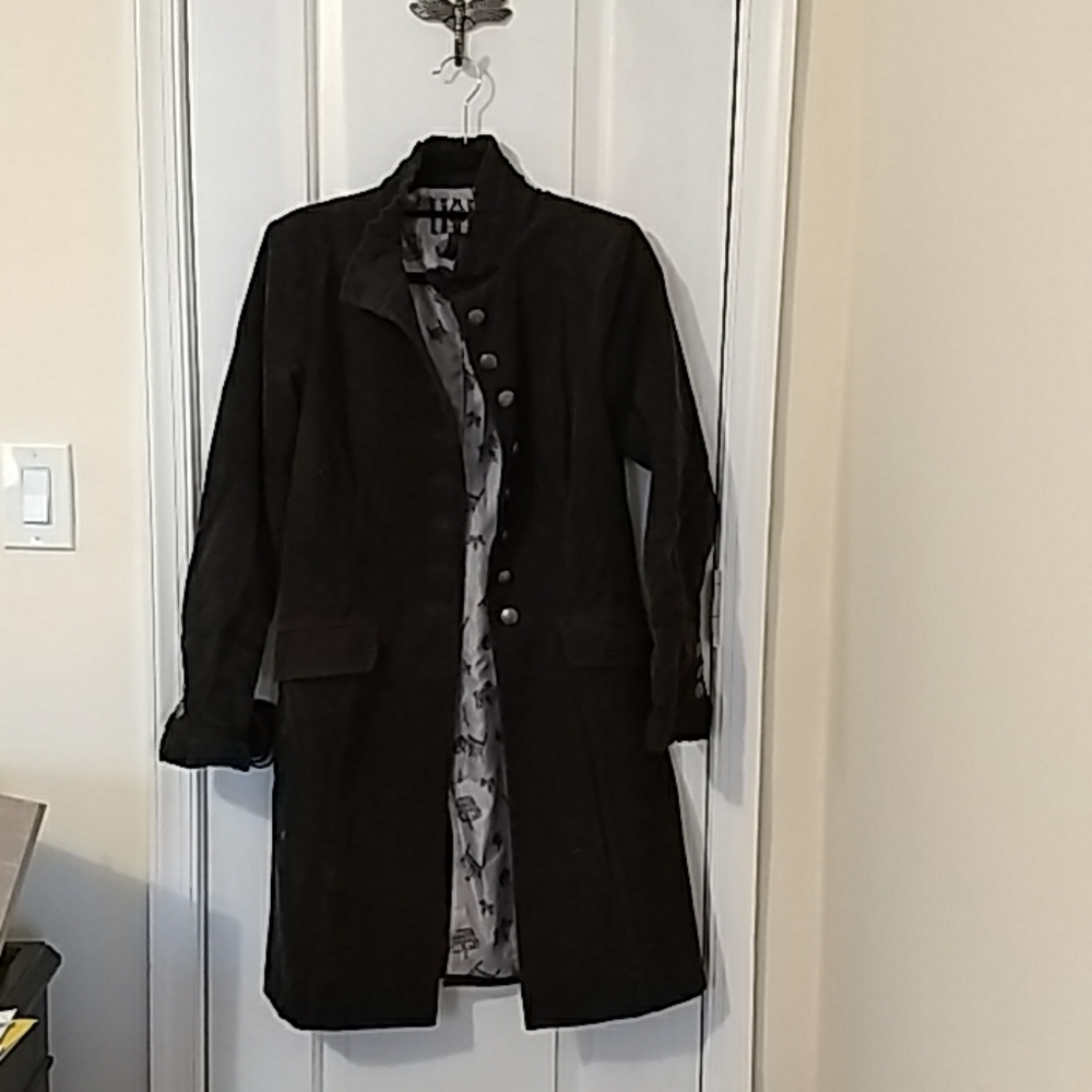 Juicy Couture knee length corduroy jacket (M)